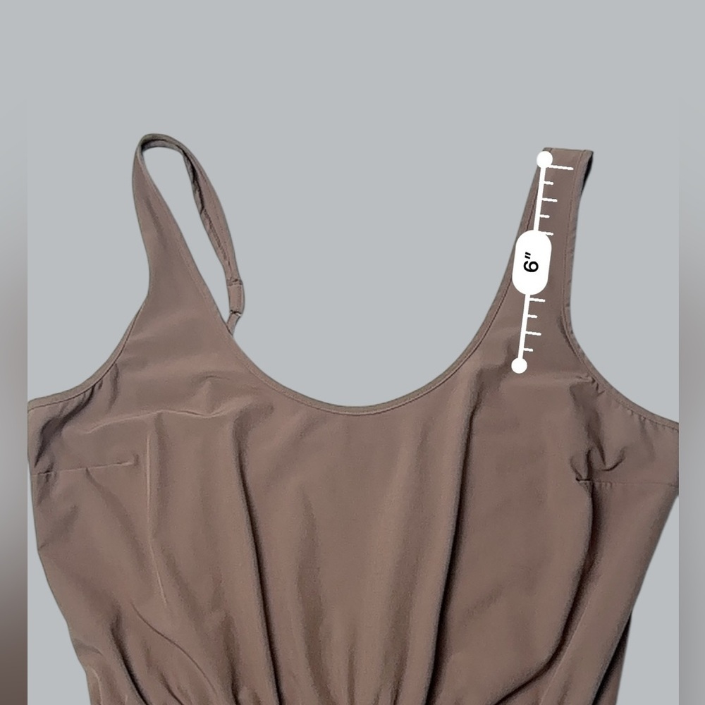 Abercrombie & Fitch Taupe Brown Utility Jumpsuit Elastic Waist Jogger Cuffs - Picture 11 of 14